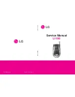 Предварительный просмотр 1 страницы LG L1100 Service Manual