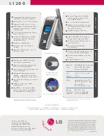 Preview for 2 page of LG L1200 Specifications