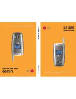 LG L1200 User Manual предпросмотр