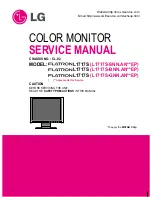 LG L1717SBN -  - 17" LCD Monitor Service Manual предпросмотр