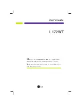 Preview for 2 page of LG L172WA User Manual