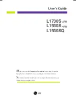 LG L1730B FH User Manual предпросмотр