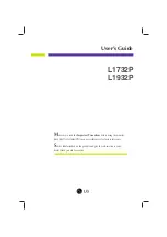 Preview for 1 page of LG L1732P User Manual