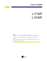 LG L1740P User Manual предпросмотр