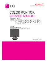 Предварительный просмотр 1 страницы LG L1742P Service Manual