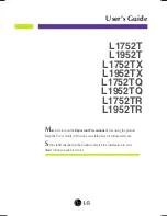 LG L1752TX User Manual preview