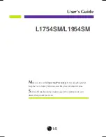 LG L1754SM-PF User Manual предпросмотр