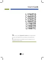 LG L1760TG User Manual предпросмотр