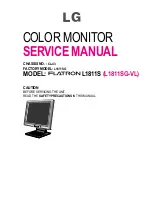 LG L1811SG Service Manual предпросмотр