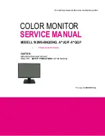 Предварительный просмотр 1 страницы LG L192WS-BNQ Service Manual