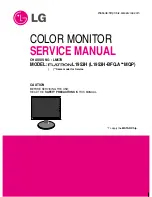 Предварительный просмотр 1 страницы LG L195 Service Manual