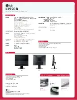 Preview for 2 page of LG L1950B Brochure & Specs