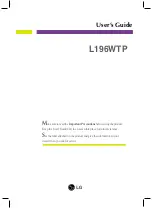 LG L196WTP User Manual предпросмотр