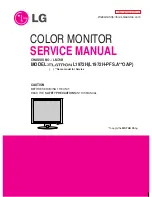 Предварительный просмотр 1 страницы LG L1972H Service Manual