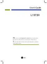 Предварительный просмотр 2 страницы LG L1972H User Manual