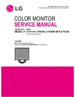 LG L2000C -  - 20.1" LCD Monitor Service Manual предпросмотр