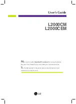 Предварительный просмотр 2 страницы LG L2000CEM User Manual