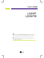 Предварительный просмотр 1 страницы LG L225WT User Manual