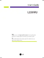 LG L226WU User Manual preview