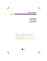 Предварительный просмотр 2 страницы LG L2300B User Manual