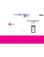 LG L705i Service Manual preview