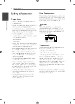 Preview for 2 page of LG LA408AB Owner'S Manual