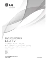 LG LA62xx Series Owner'S Manual предпросмотр