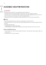 Предварительный просмотр 14 страницы LG LAA015FL7B1 Owner'S Manual