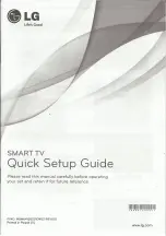 LG LB580V Quick Setup Manual preview