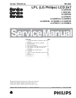 LG LC260WX2 Service Manual предпросмотр