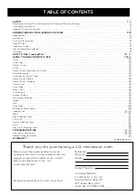 Preview for 2 page of LG LCRT2010 series Owner'S Manual