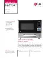 Preview for 1 page of LG LCSP1110ST Specifications