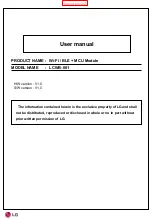 LG LCWB-001 User Manual preview