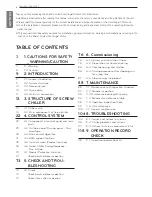 Предварительный просмотр 8 страницы LG LCWW Operation & Maintenance Manual