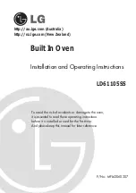 LG LD61105SS Installation And Operating Instructions Manual предпросмотр