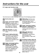 Preview for 14 page of LG LD61105SS Installation And Operating Instructions Manual