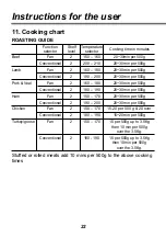 Preview for 22 page of LG LD61105SS Installation And Operating Instructions Manual