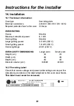 Preview for 30 page of LG LD61105SS Installation And Operating Instructions Manual