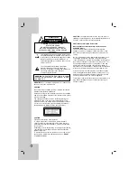 Предварительный просмотр 2 страницы LG LDA-830 Owner'S Manual