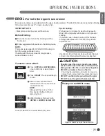 Предварительный просмотр 25 страницы LG LDE3011ST Owner'S Manual