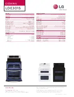 Preview for 2 page of LG LDE3015 Specifications