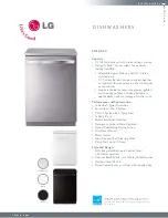 LG LDF6920 Specification Sheet предпросмотр