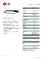 Предварительный просмотр 2 страницы LG LDF6920 Specification Sheet