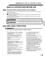 Preview for 3 page of LG LDF6920BB Owner'S Manual