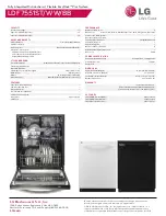 Preview for 2 page of LG LDF7551BB Specifications