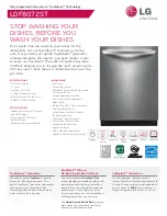 LG LDF8072ST Specifications предпросмотр