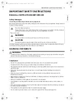 Предварительный просмотр 3 страницы LG LDFN343 Series Owner'S Manual