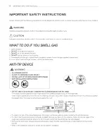 Preview for 4 page of LG LDG3017ST Owner'S Manual