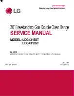 LG LDG4313ST Service Manual preview