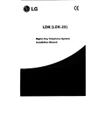 Предварительный просмотр 1 страницы LG LDK-20 Installation Manual